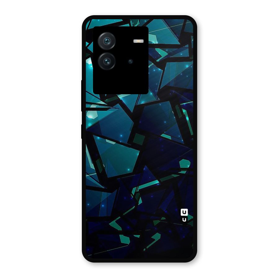 Abstract Glass Design Metal Back Case for iQOO Neo 6 5G