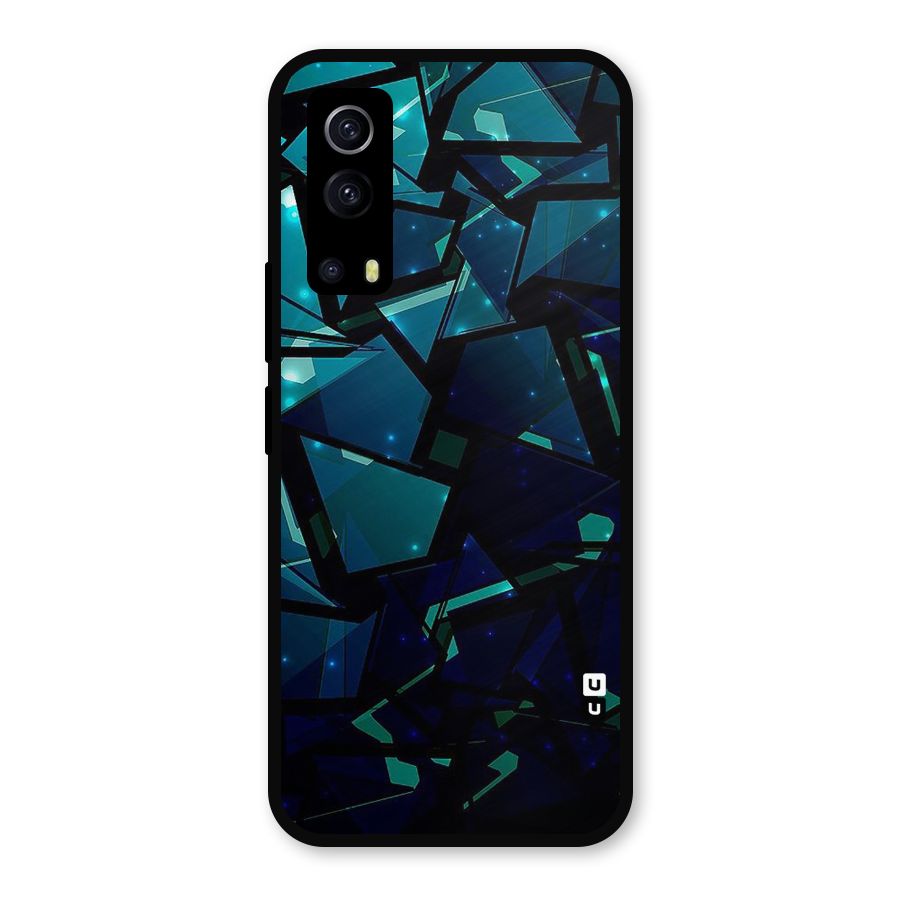 Abstract Glass Design Metal Back Case for iQOO Z3