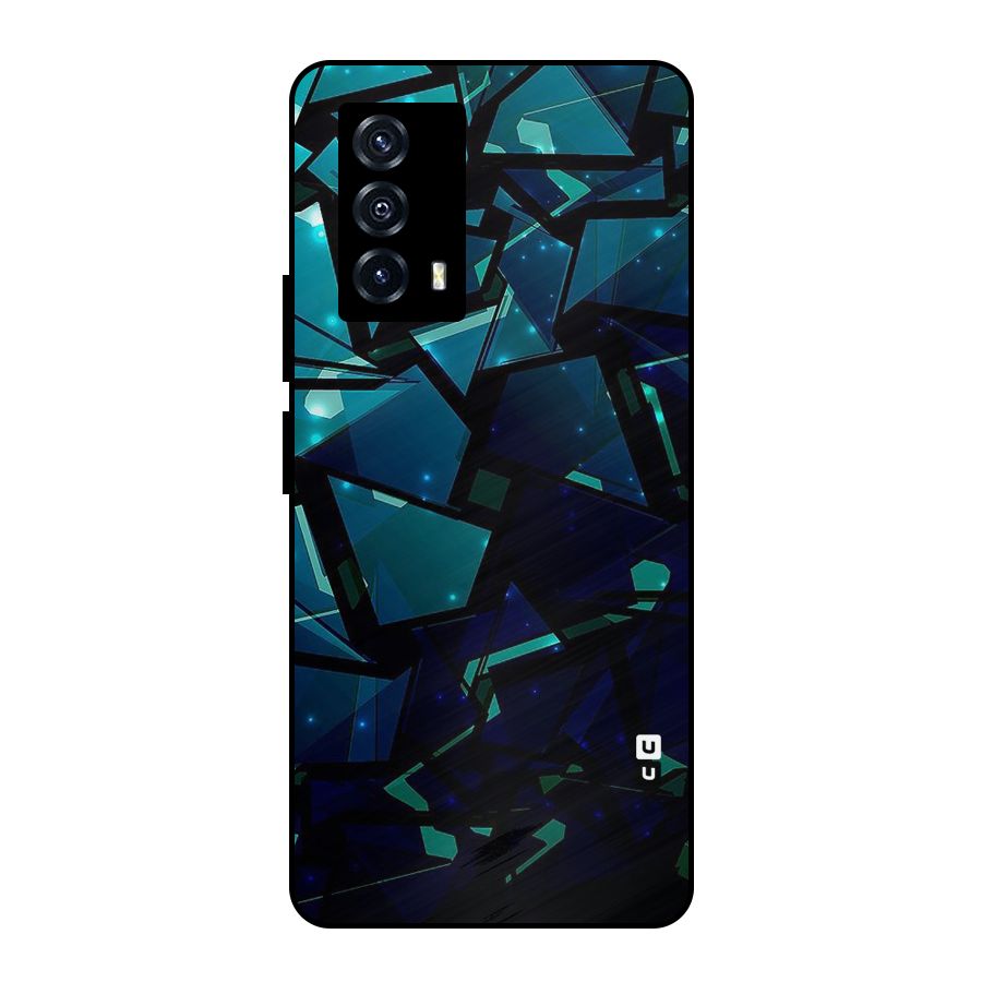 Abstract Glass Design Metal Back Case for iQOO Z5