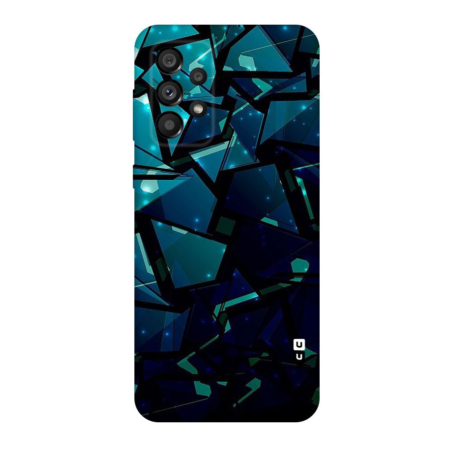 Abstract Glass Design Original Polycarbonate Back Case for Galaxy A73 5G