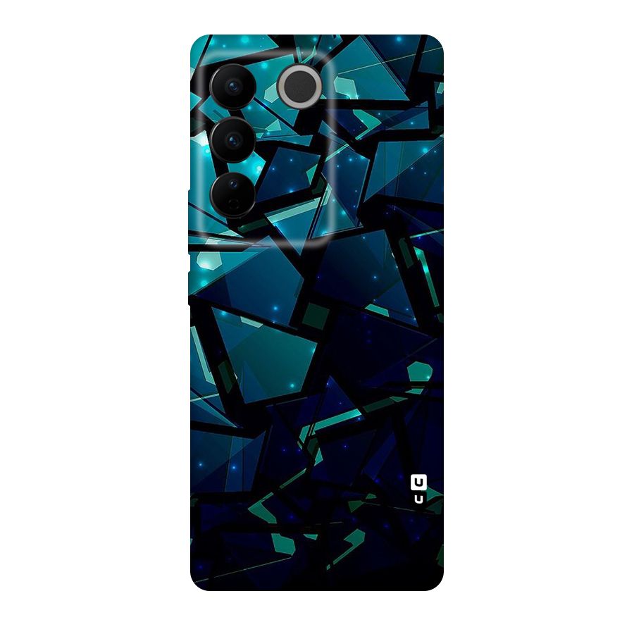 Abstract Glass Design Original Polycarbonate Back Case for Vivo V27