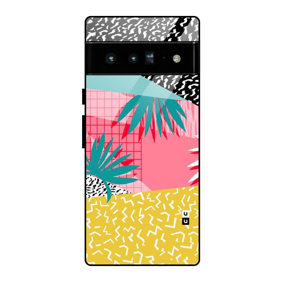 Abstract Grass Hues Glass Back Case for Google Pixel 6 Pro