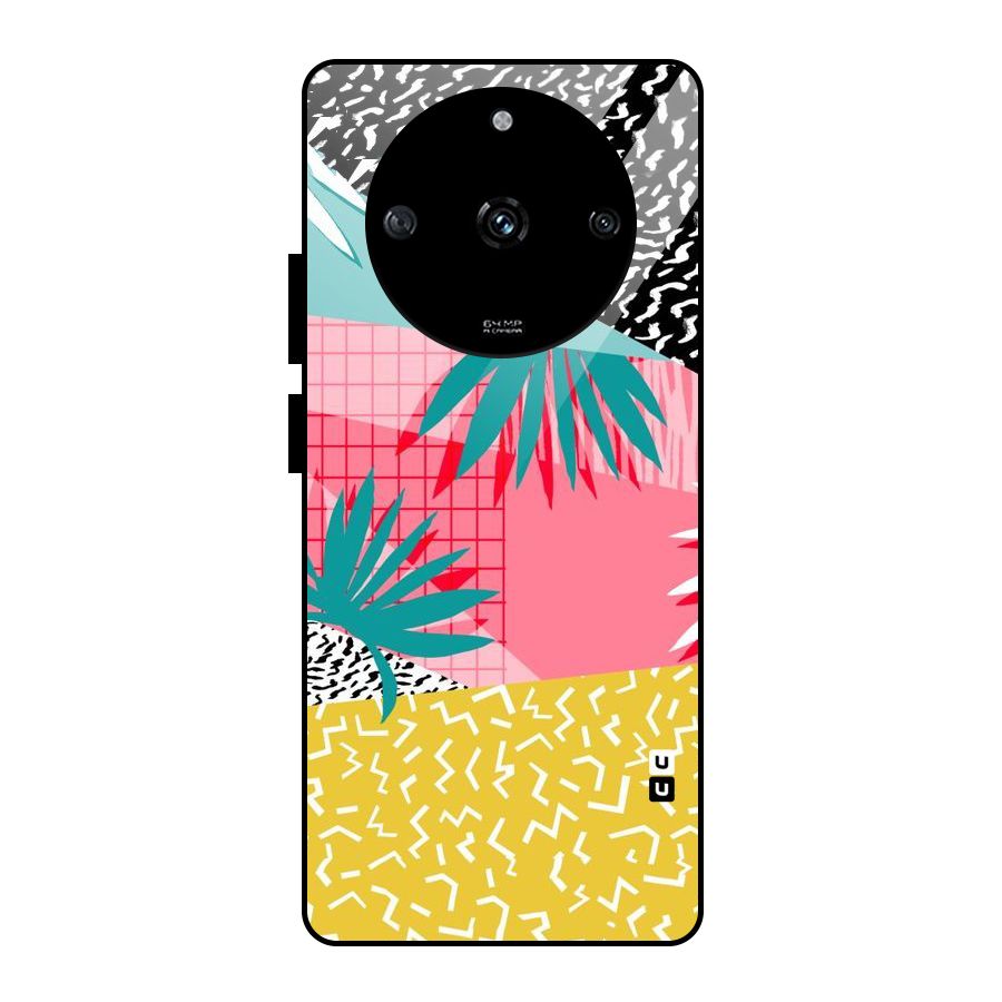 Abstract Grass Hues Glass Back Case for Realme Narzo 60 5G