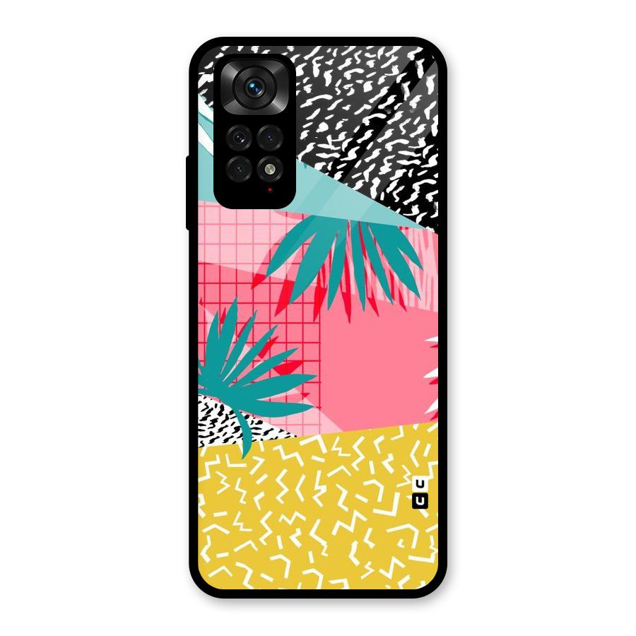 Abstract Grass Hues Glass Back Case for Redmi Note 11S