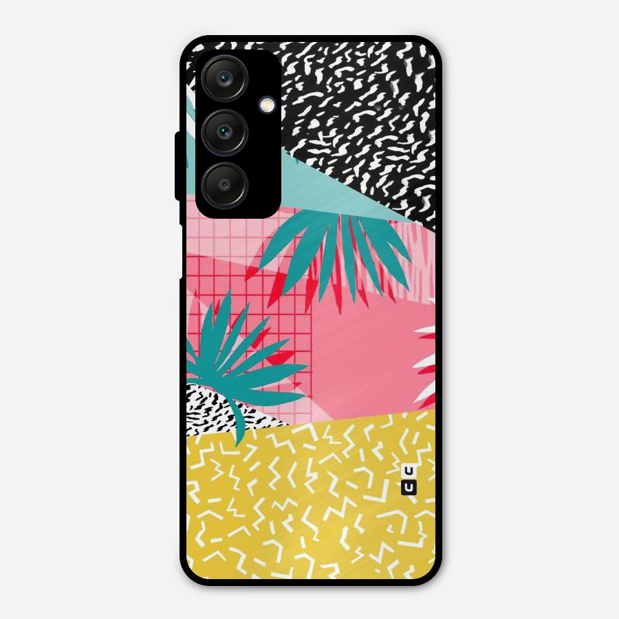 Abstract Grass Hues Metal Back Case for Galaxy A25 5G