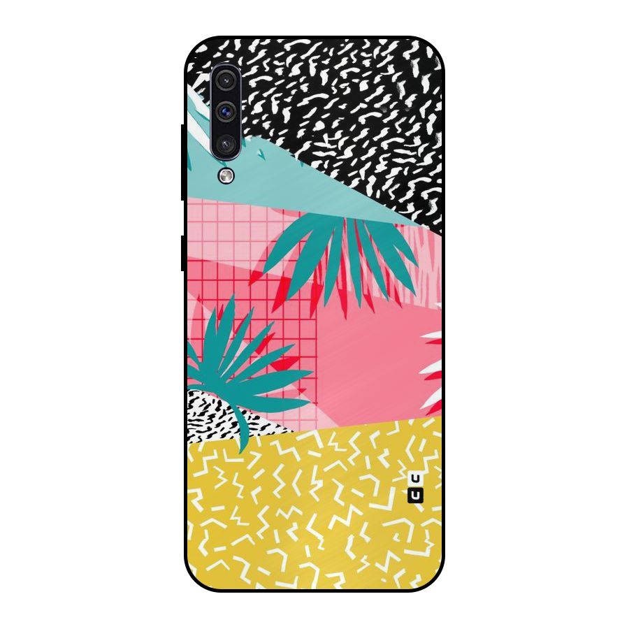 Abstract Grass Hues Metal Back Case for Galaxy A30s