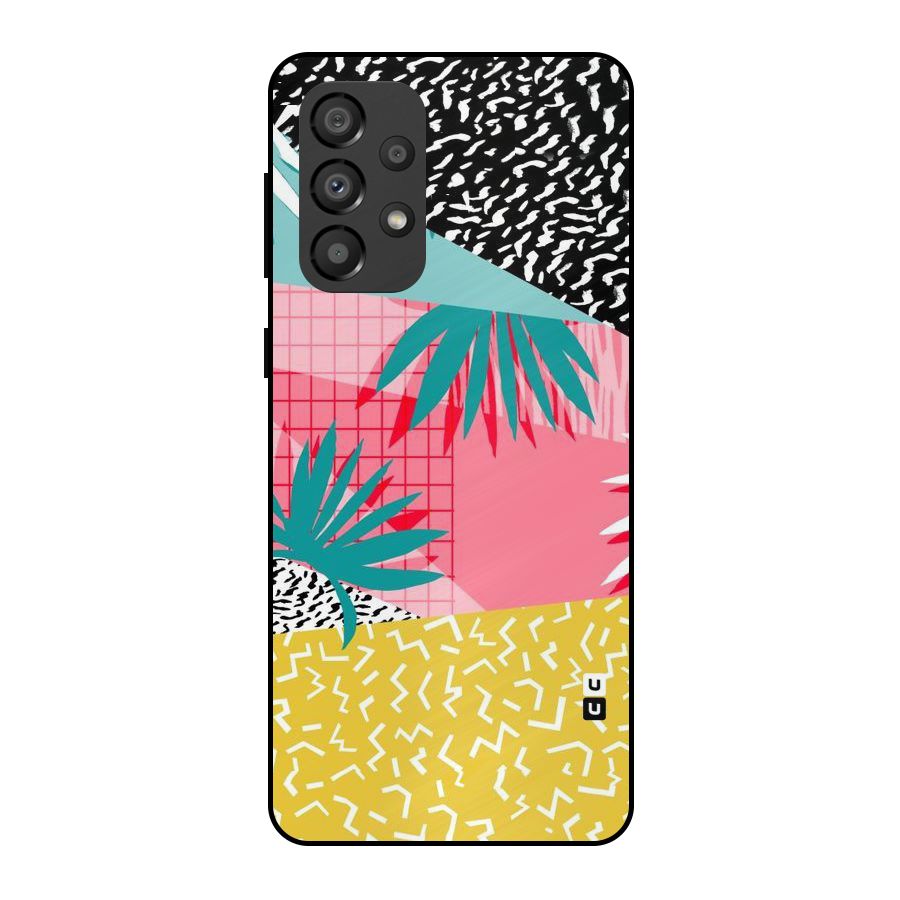 Abstract Grass Hues Metal Back Case for Galaxy A33 5G