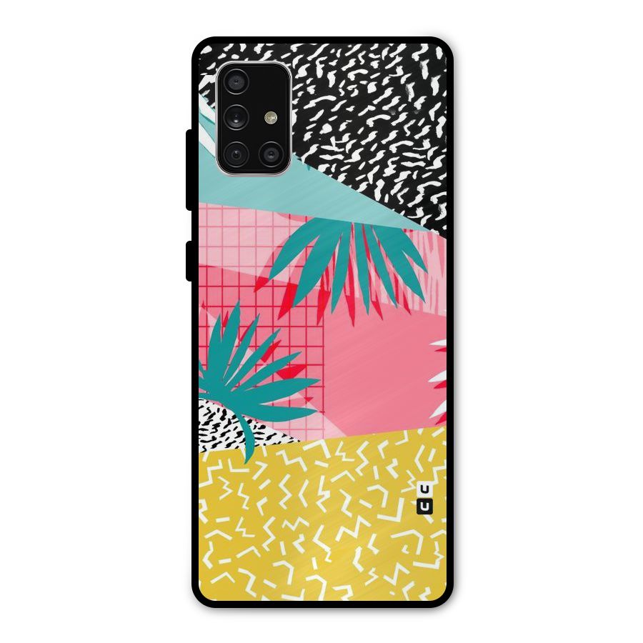 Abstract Grass Hues Metal Back Case for Galaxy A71