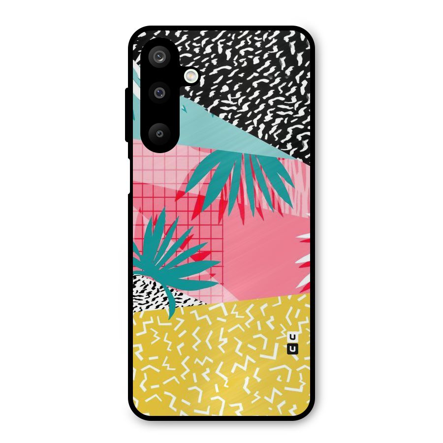 Abstract Grass Hues Metal Back Case for Galaxy M16
