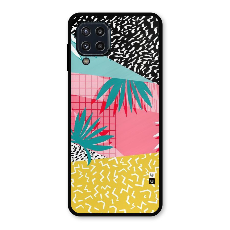 Abstract Grass Hues Metal Back Case for Galaxy M32
