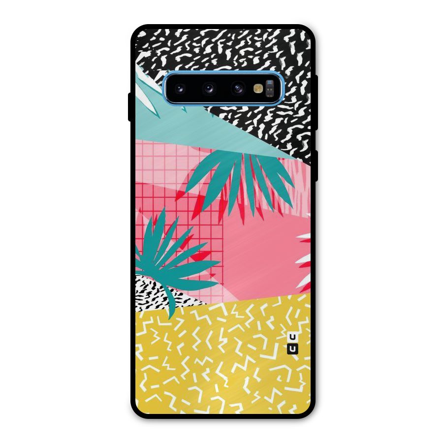 Abstract Grass Hues Metal Back Case for Galaxy S10