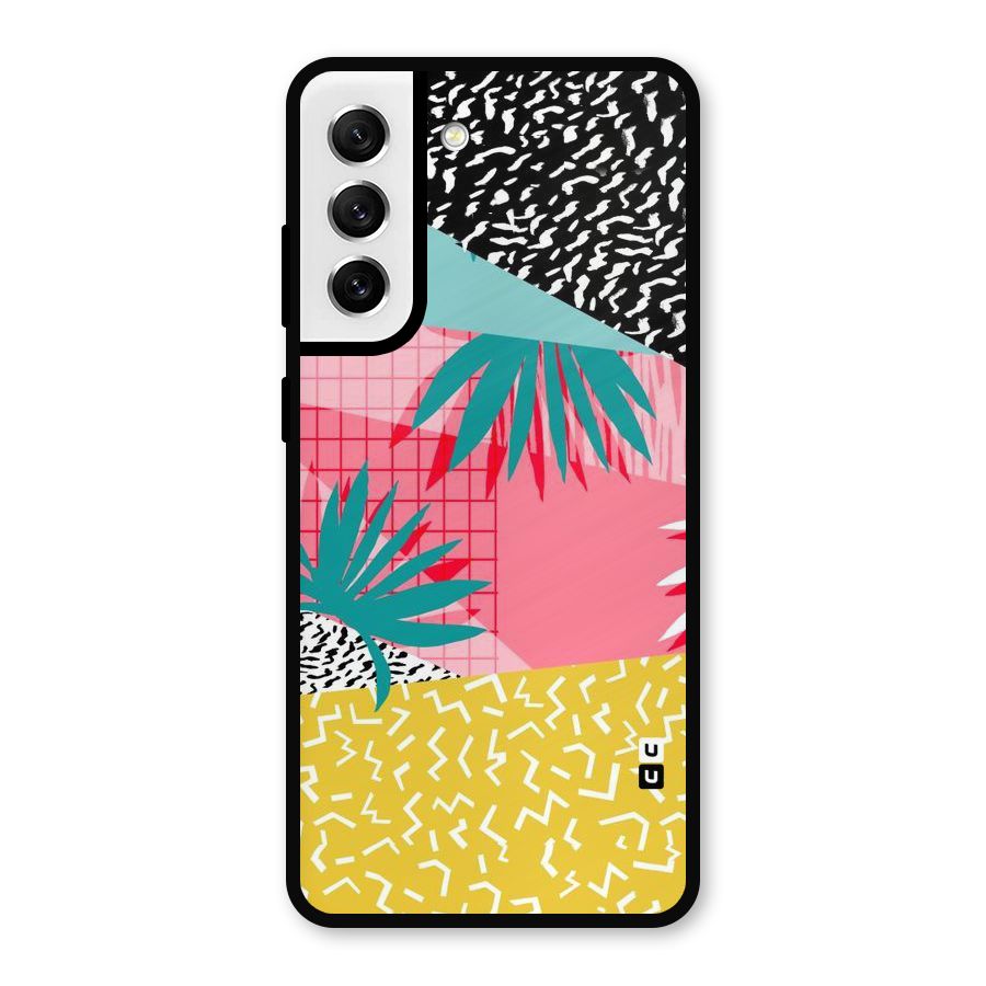 Abstract Grass Hues Metal Back Case for Galaxy S21 FE 5G