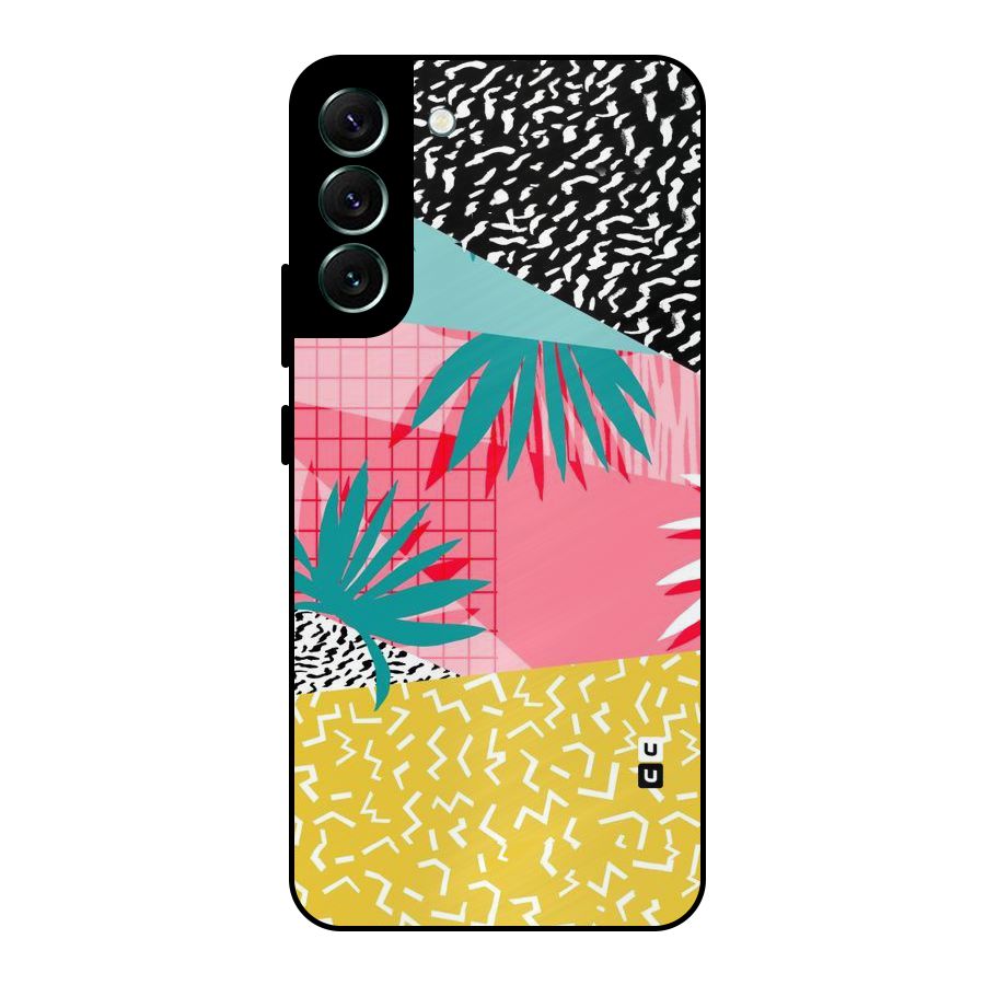 Abstract Grass Hues Metal Back Case for Galaxy S22 Plus 5G