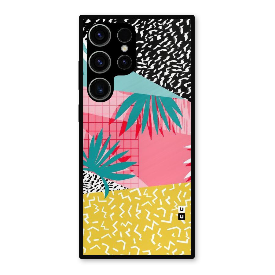Abstract Grass Hues Metal Back Case for Galaxy S23 Ultra