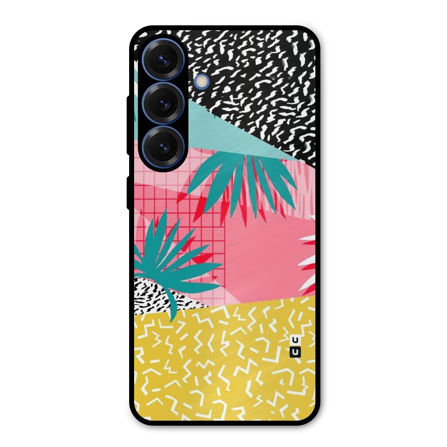 Abstract Grass Hues Metal Back Case for Galaxy S25
