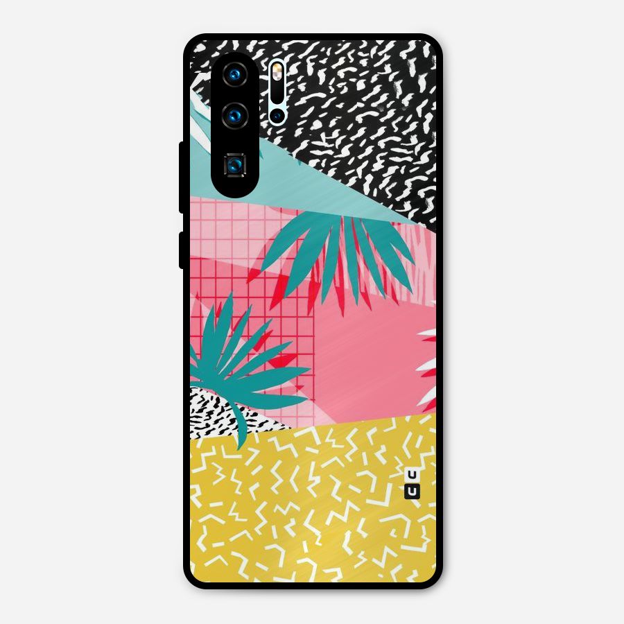 Abstract Grass Hues Metal Back Case for Huawei P30 Pro