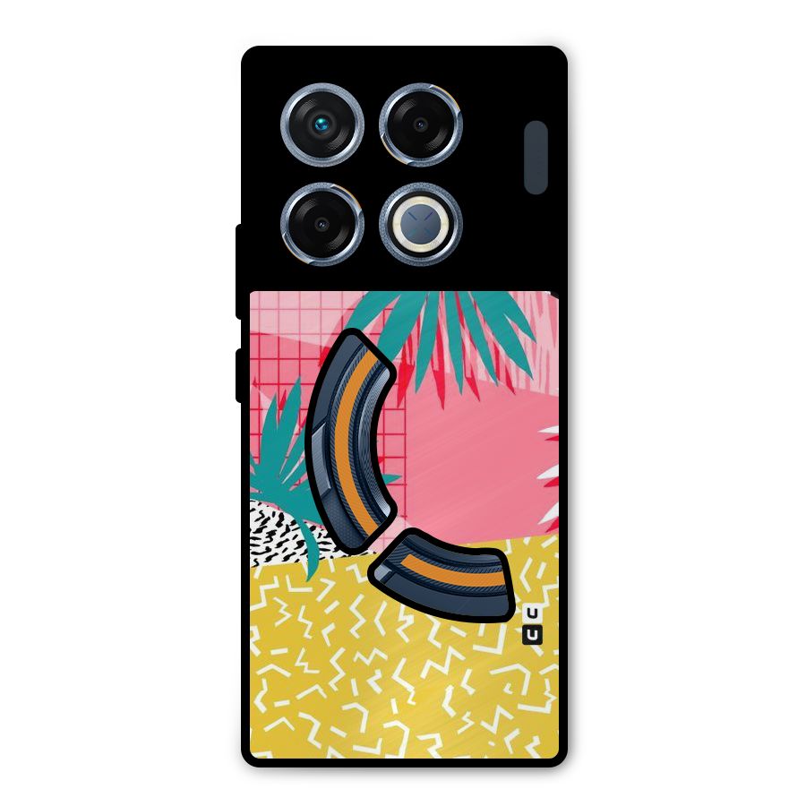 Abstract Grass Hues Metal Back Case for Infinix GT 20 Pro