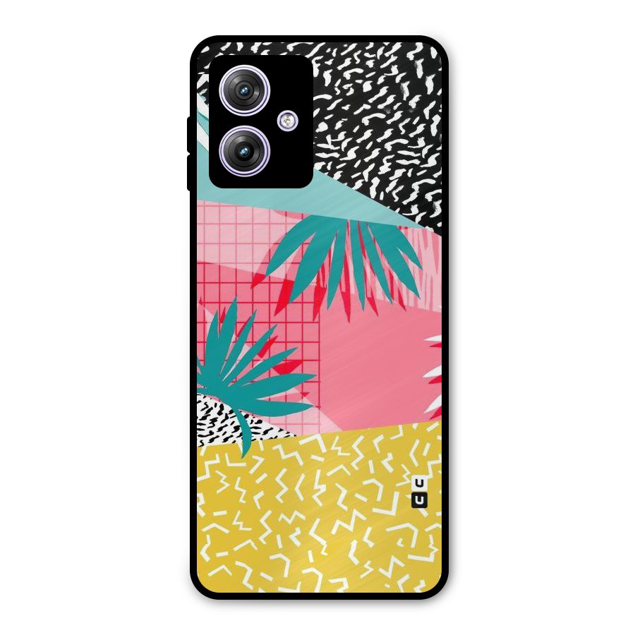 Abstract Grass Hues Metal Back Case for Moto G64