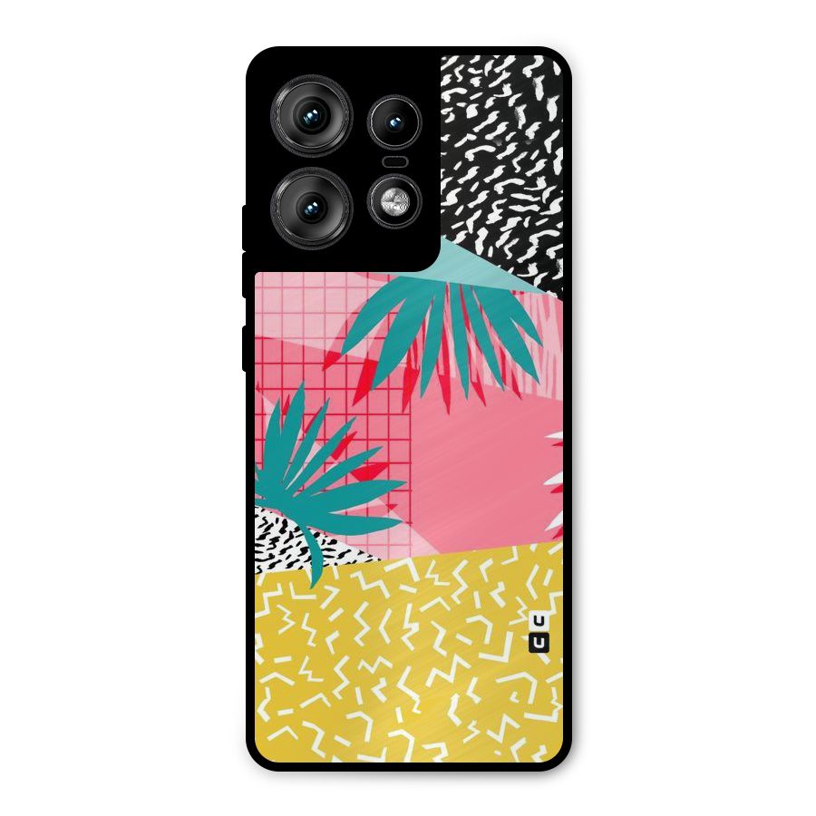 Abstract Grass Hues Metal Back Case for Motorola Edge 50 Pro