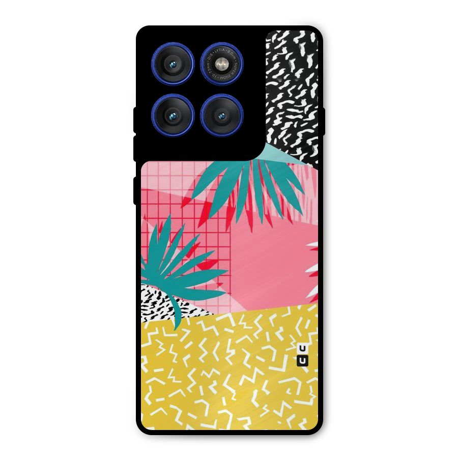 Abstract Grass Hues Metal Back Case for Motorola Edge 60 Pro