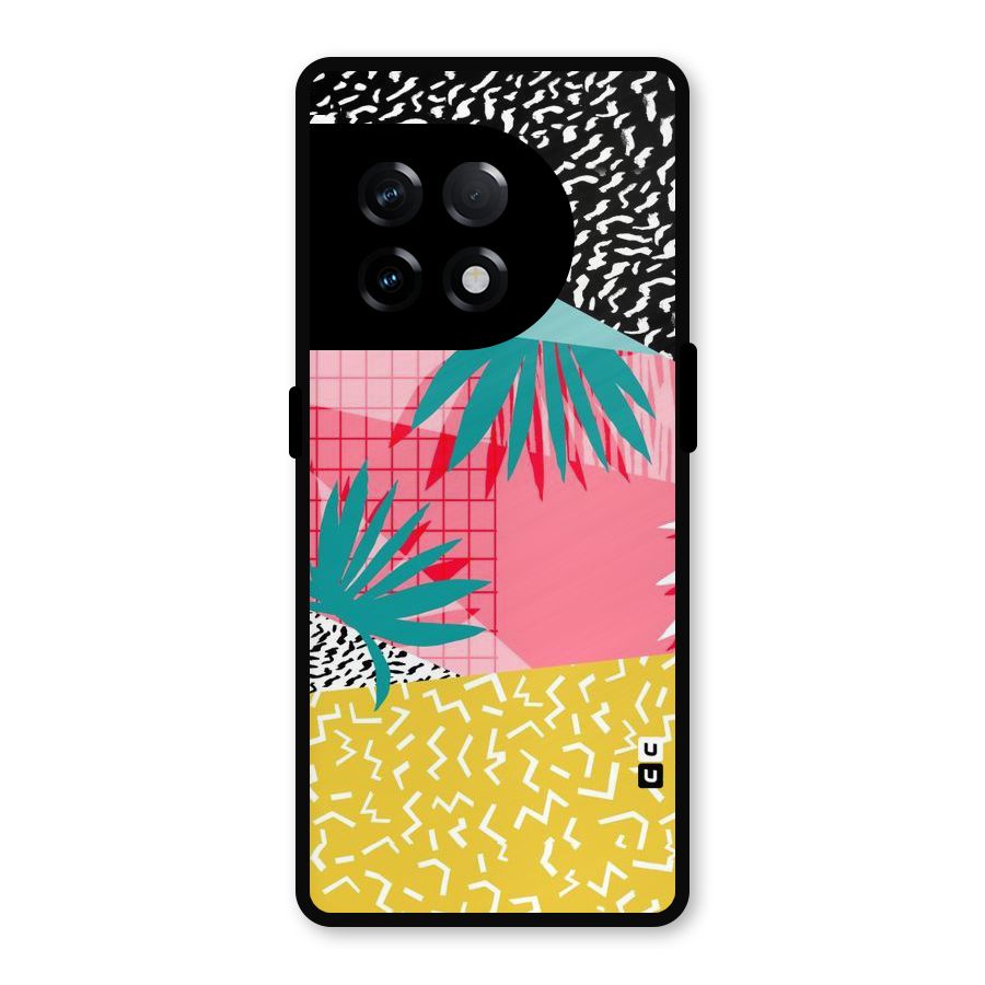 Abstract Grass Hues Metal Back Case for OnePlus 11R