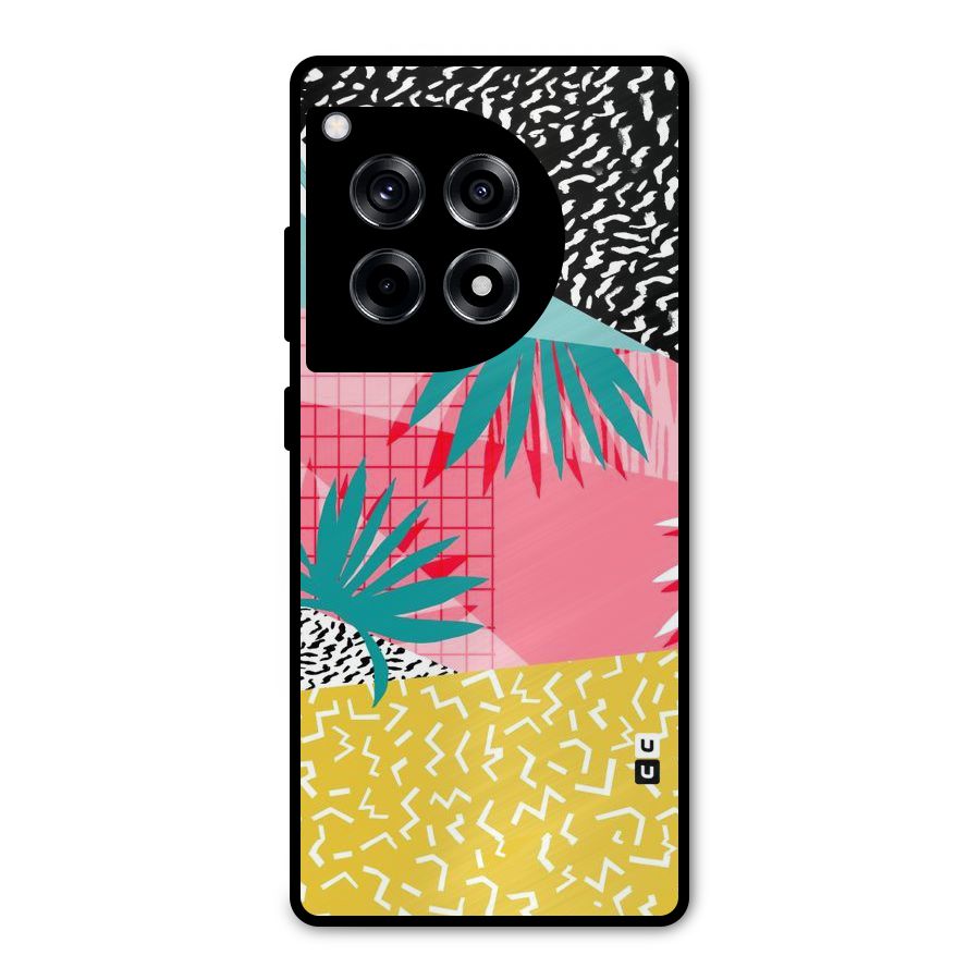 Abstract Grass Hues Metal Back Case for OnePlus 12R