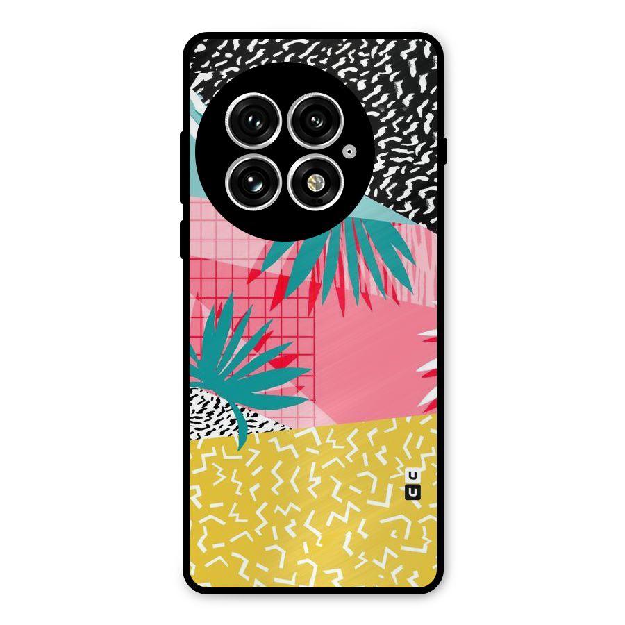 Abstract Grass Hues Metal Back Case for OnePlus 13