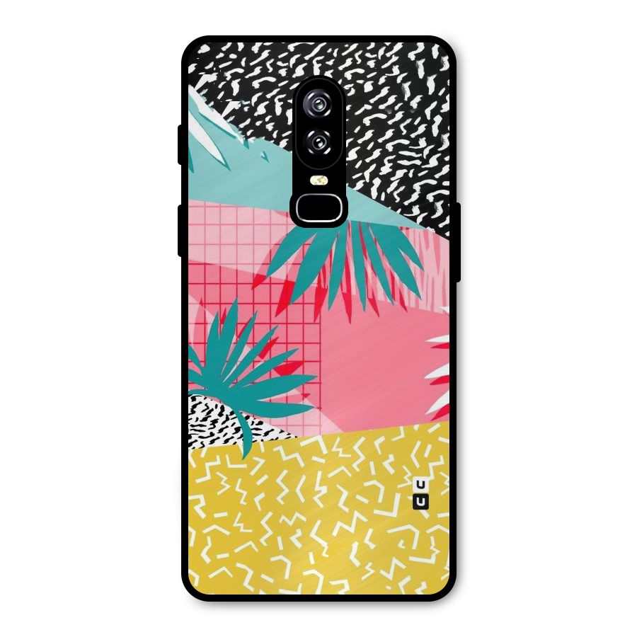 Abstract Grass Hues Metal Back Case for OnePlus 6