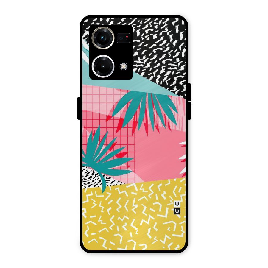 Abstract Grass Hues Metal Back Case for Oppo F21s Pro 4G