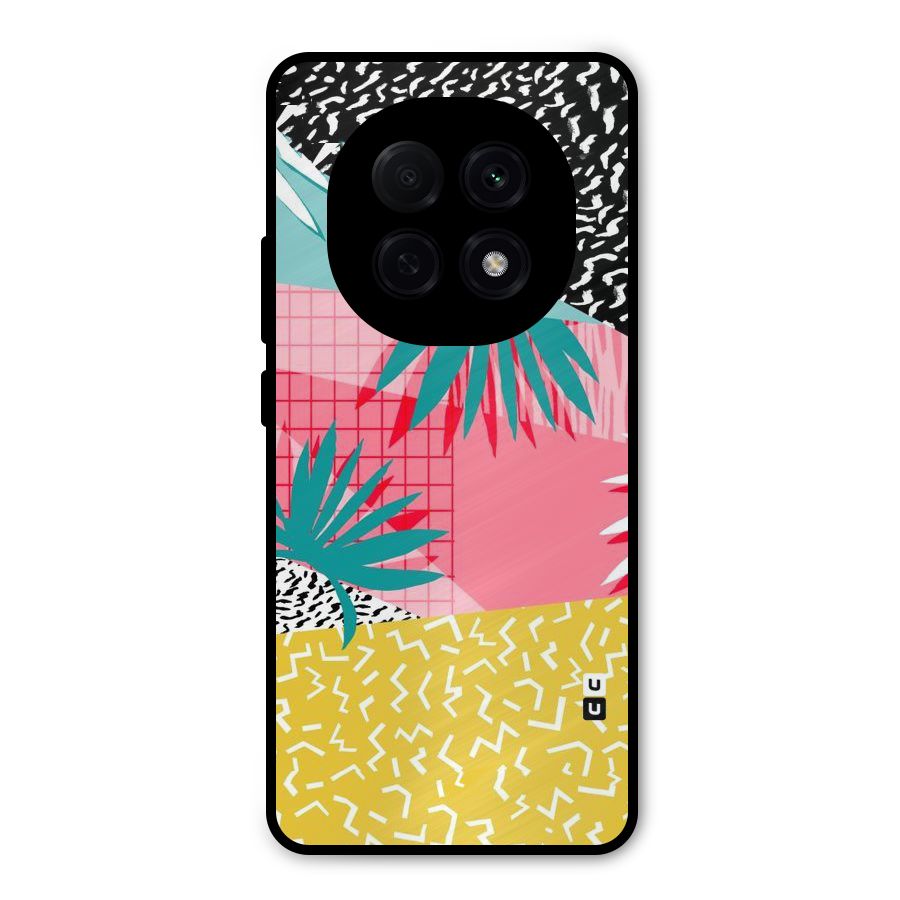 Abstract Grass Hues Metal Back Case for Oppo F29 Pro