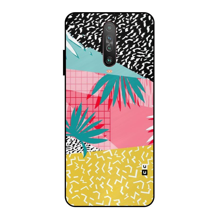 Abstract Grass Hues Metal Back Case for Poco X2
