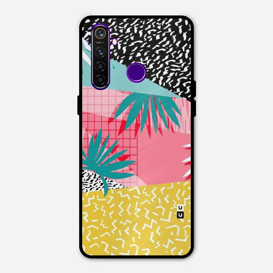 Abstract Grass Hues Metal Back Case for Realme 5 Pro
