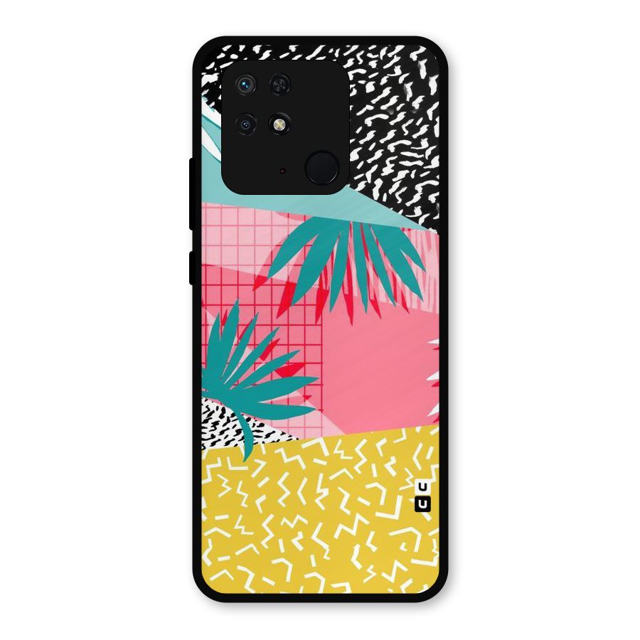 Abstract Grass Hues Metal Back Case for Redmi 10