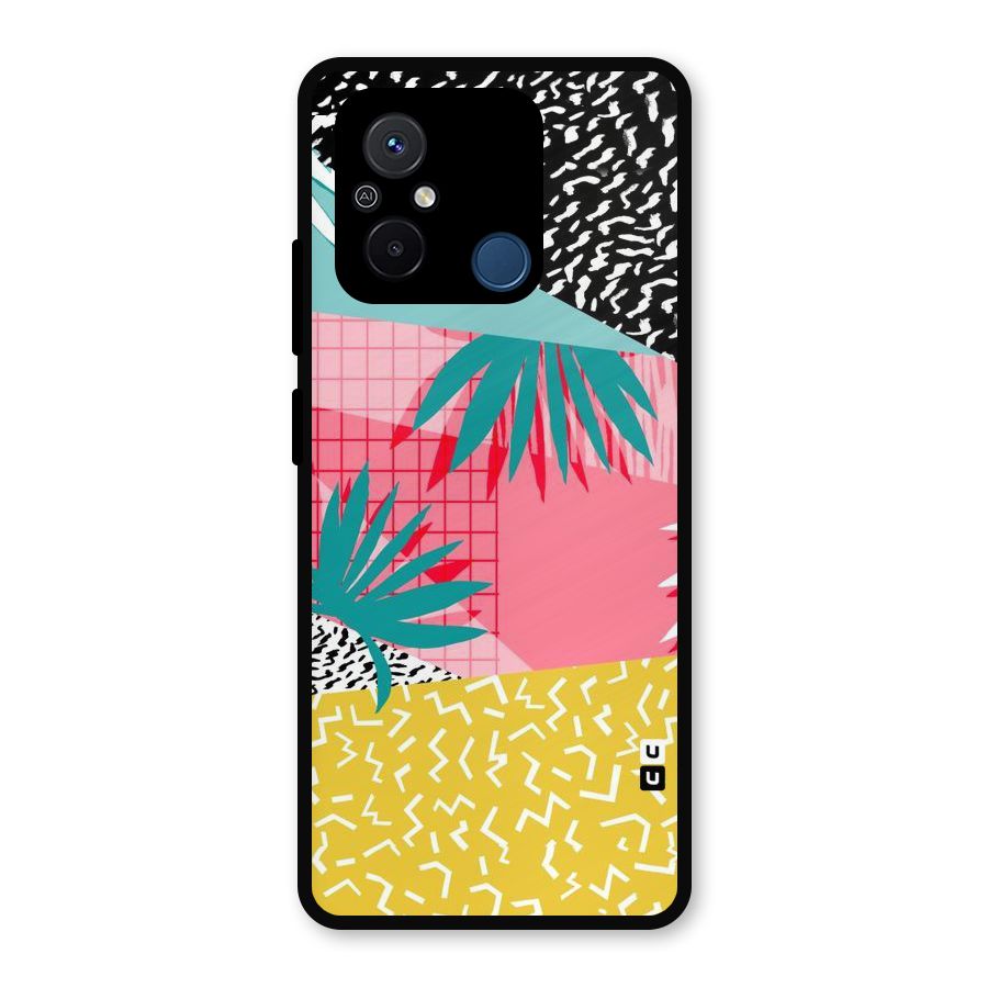 Abstract Grass Hues Metal Back Case for Redmi 12C