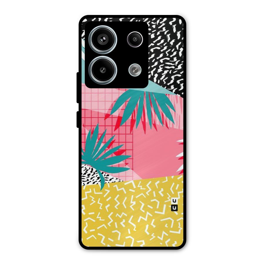 Abstract Grass Hues Metal Back Case for Redmi Note 13 Pro 5G