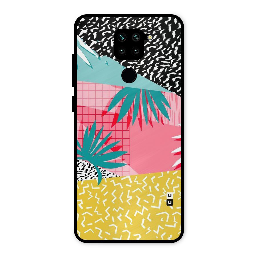 Abstract Grass Hues Metal Back Case for Redmi Note 9