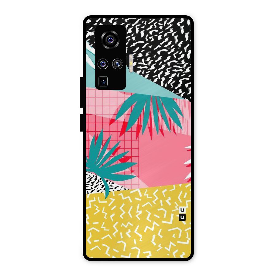 Abstract Grass Hues Metal Back Case for Vivo X50 Pro