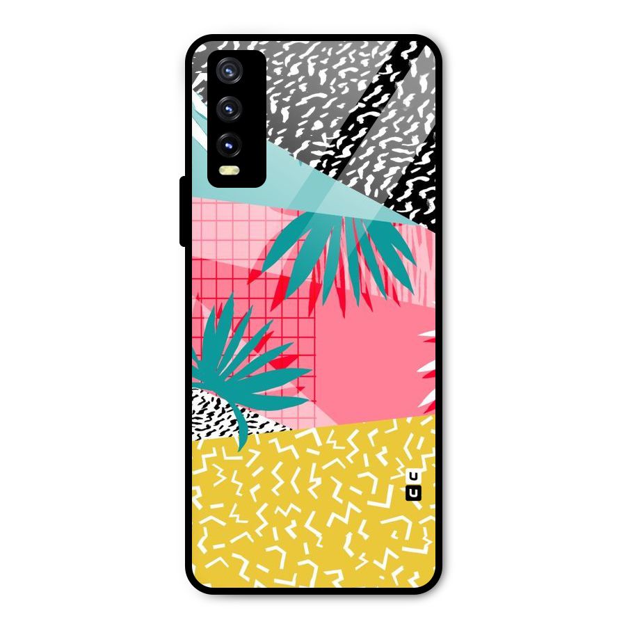 Abstract Grass Hues Metal Back Case for Vivo Y20i