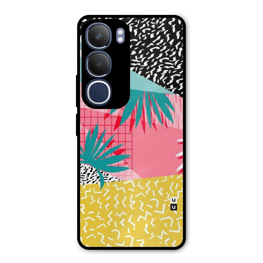 Abstract Grass Hues Metal Back Case for Vivo Y29