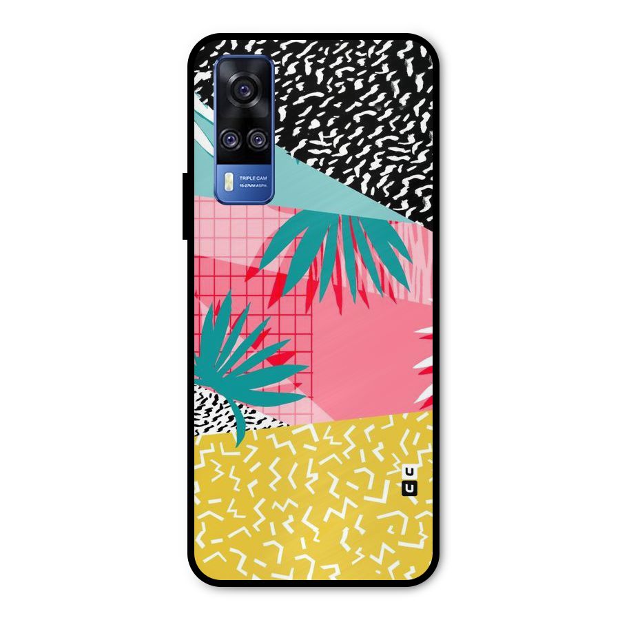 Abstract Grass Hues Metal Back Case for Vivo Y51A