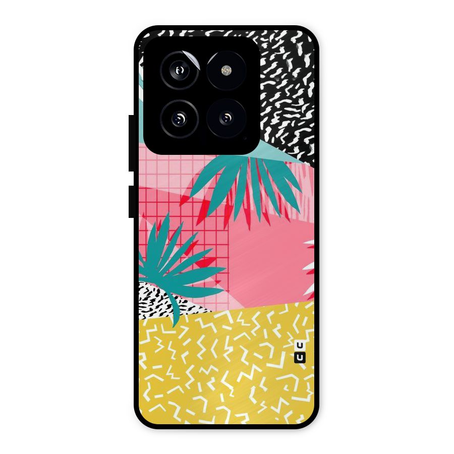 Abstract Grass Hues Metal Back Case for Xiaomi 14