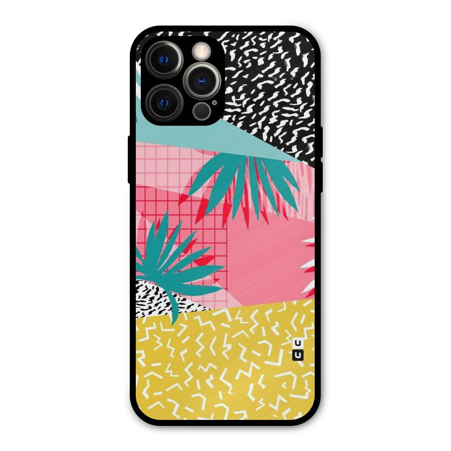 Abstract Grass Hues Metal Back Case for iPhone 12 Pro Max