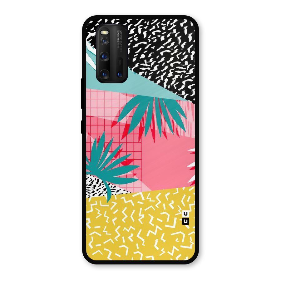 Abstract Grass Hues Metal Back Case for iQOO 3