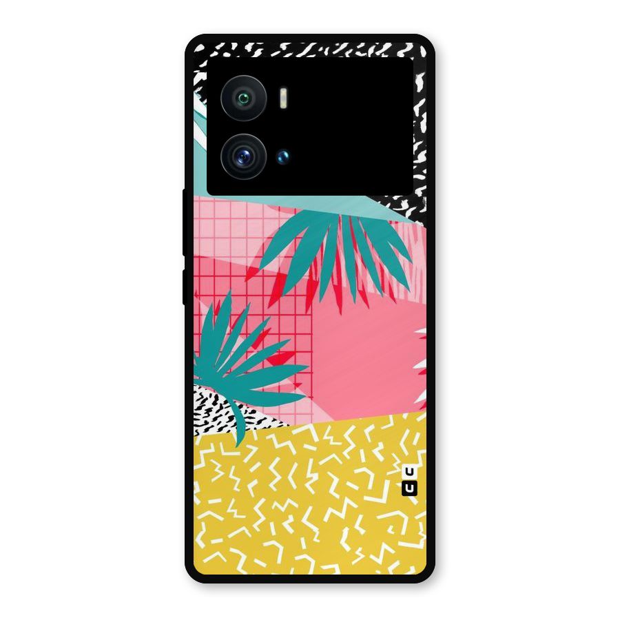 Abstract Grass Hues Metal Back Case for iQOO 9 Pro