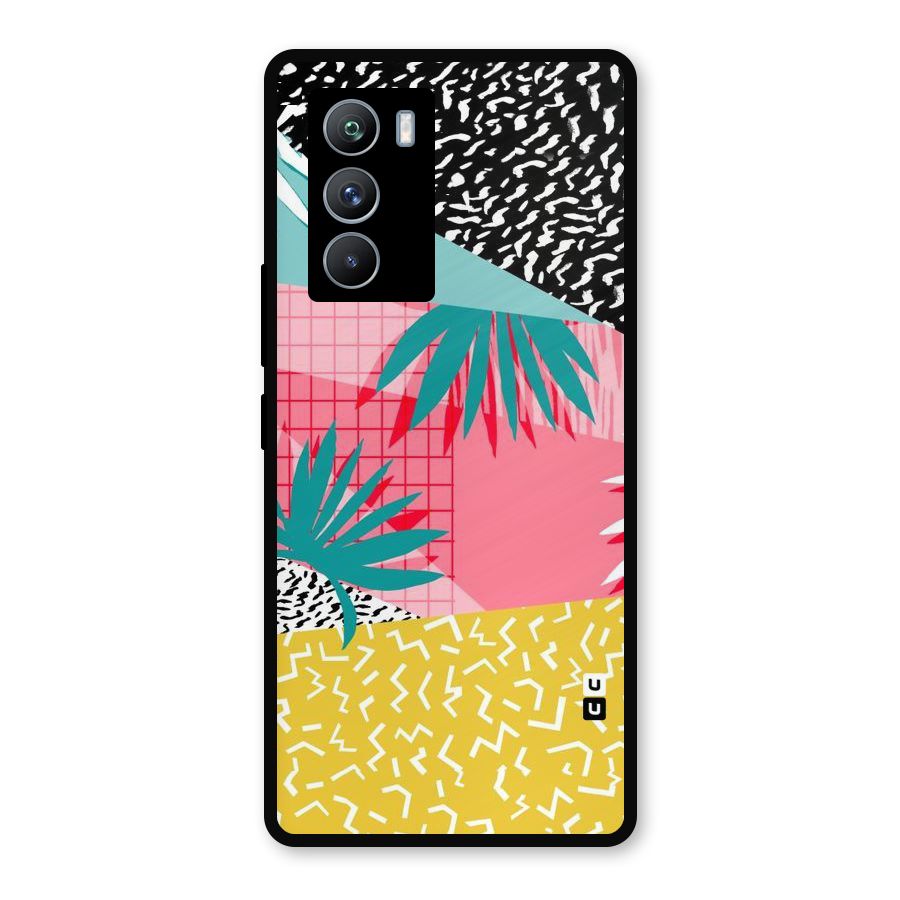 Abstract Grass Hues Metal Back Case for iQOO 9 SE