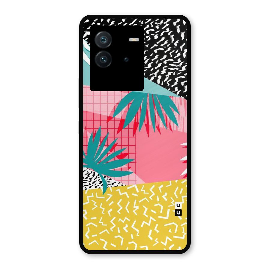 Abstract Grass Hues Metal Back Case for iQOO Neo 6 5G