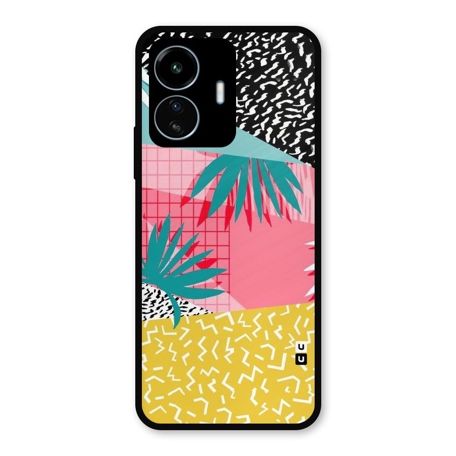Abstract Grass Hues Metal Back Case for vivo iQOO Z6 Lite 5G
