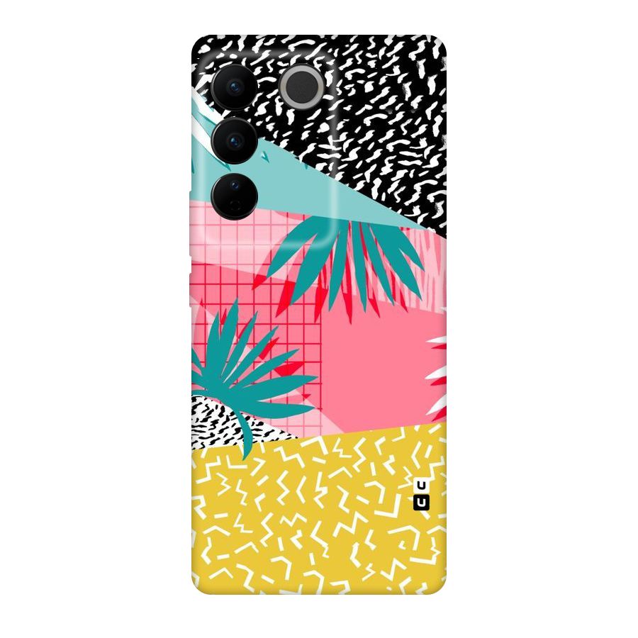 Abstract Grass Hues Original Polycarbonate Back Case for Vivo V27