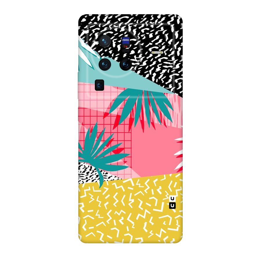 Abstract Grass Hues Original Polycarbonate Back Case for Vivo X80