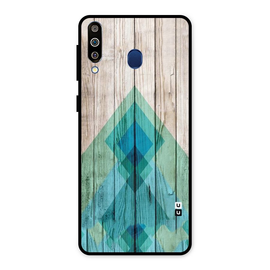Abstract Green And Wood Metal Back Case for Galaxy M30